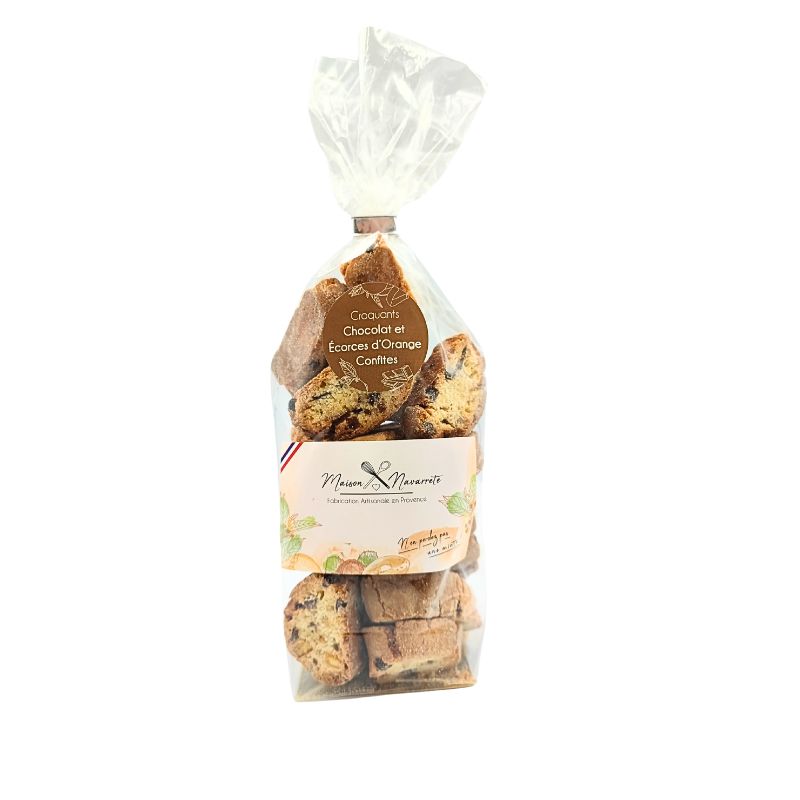 Croquants Chocolat Ecorces d'Orange Confites Bio 250g
